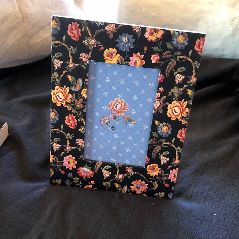 Punch Studio Floral Frame - Black and Multicolor